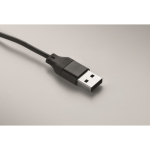 Set 4 en 1 de cables de carga y carga de reloj en llavero color negro vista fotografía sexta vista