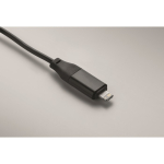 Set 4 en 1 de cables de carga y carga de reloj en llavero color negro vista fotografía octava vista