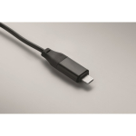 Set 4 en 1 de cables de carga y carga de reloj en llavero color negro vista fotografía