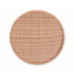 Tapón ideal para botellas de vino hecho de madera de haya color madera tercera vista