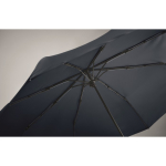 Paraguas antiviento con bolsa con compartimiento para almacenaje Ø100 color azul vista fotografía