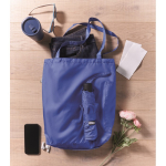 Paraguas antiviento con bolsa con compartimiento para almacenaje Ø100 color azul real vista bodegón