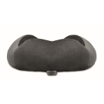 Almohada de viaje de espuma con diseño para dar soporte al cuello color gris oscuro septima vista