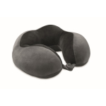 Almohada de viaje de espuma con diseño para dar soporte al cuello color gris oscuro octava vista