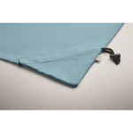 Bolsa compacta y plegable de la compra de algodón reciclado 140 g/m2 color negro mate vista fotografía cuarta vista