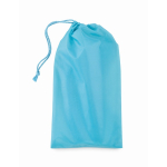 Antifaz con relleno de perlas de gel en bolsa con cierre de cordón color azul claro cuarta vista