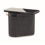 Altavoz negro inalámbrico con asa de transporte de yute 15W color negro segunda vista