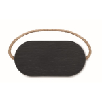 Altavoz negro inalámbrico con asa de transporte de yute 15W color negro octava vista