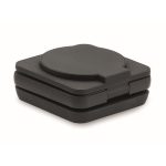 Cargador magnético plegable de ABS 3 en 1 que sirve para soporte color negro cuarta vista