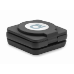 Cargador magnético plegable de ABS 3 en 1 que sirve para soporte color negro vista principal cuarta vista