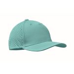 Gorra de poliéster con agujeros de ventilación y repelente al agua