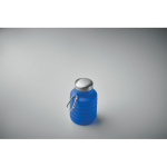 Botella plegable de silicona con mosquetón 500 ml color azul real sexta vista