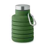 Botella plegable de silicona con mosquetón 500 ml