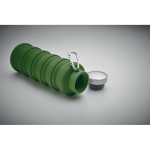 Botella plegable de silicona con mosquetón 500 ml