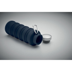 Botella plegable de silicona con mosquetón 500 ml