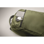 Mochila para portátil con bolsillos delante y a los lados para congresos 15'' color verde militar vista fotografía quinta vista