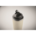 Vaso doble pared con revestimiento de cerámica en el interior 350ml color beige vista fotografía segunda vista