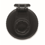 Botella transparente de RPET con tapa y asa de transporte 750ml color negro sexta vista