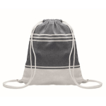 Set de mochila de cuerdas con pareo a juego rayado 180 g/m2 color azul