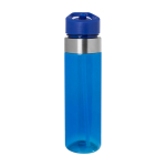 Botella de agua hecha de tritán con boquilla abatible 650ml color azul segunda vista frontal