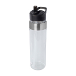 Botella de agua hecha de tritán con boquilla abatible 650ml color transparente