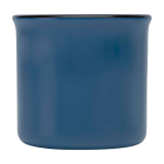 Taza de cerámica vintage con borde en color negro 240ml color azul marino