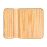 Soporte de bambú para teléfono con ángulo de visión ergonómico color madera segunda vista
