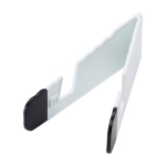 Soporte personalizado muy original para tablet y smartphone Minim color blanco segunda vista frontal