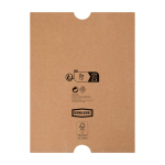 Libreta de tapa dura de plástico reciclado A5 hojas a rayas color negro