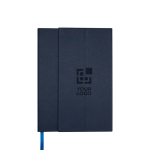 Libreta de tapa dura de plástico reciclado A5 hojas a rayas vista principal