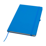 Cuaderno con esquinas redondeadas y tapa suave A5 hojas a rayas color azul claro