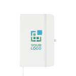 Libreta de tapa dura con cubierta de tacto suave A6 hojas a rayas vista principal