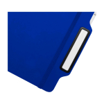 Libreta con orificio para móvil con tapa dura A5 hojas a rayas color azul real vista detalle 1