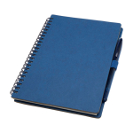 Libreta A5 de tapa dura reutilizable con bolígrafo tinta negra color azul marino