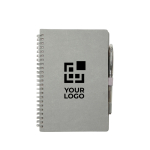 Libreta A5 de tapa dura reutilizable con bolígrafo tinta negra vista principal