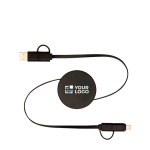 Cable de plástico reciclado con carga rápida y sincronización 5 en 1 vista principal