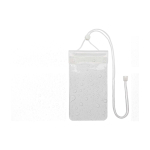 Funda impermeable grande de plástico para móvil con cuerda color transparente segunda vista