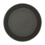 Base de carga inalámbrica con cable 2 en 1 de plástico reciclado 15W color negro segunda vista frontal