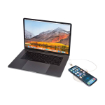 Base de carga inalámbrica con cable 2 en 1 de plástico reciclado 15W color blanco cuarta vista