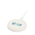 Base de carga inalámbrica con cable 2 en 1 de plástico reciclado 15W vista principal