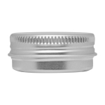 Bálsamo labial con carcasa de aluminio y protección FPS 15 color blanco segunda vista frontal