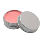 Bálsamo labial con carcasa de aluminio y protección FPS 15 color rosa