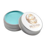 Bálsamo labial con carcasa de aluminio y protección FPS 15 color azul claro