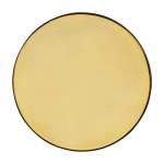 Bálsamo labial con aroma de vainilla y espejo interior FPS 15 color dorado tercera vista frontal