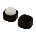 Bálsamo labial de vainilla con carcasa de plástico cuadrada FPS 15 color negro