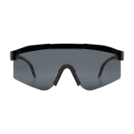 Gafas de sol deportivas fácilmente adaptables y elegantes color negro segunda vista frontal