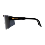 Gafas de sol deportivas fácilmente adaptables y elegantes color negro vista impresión tampografía