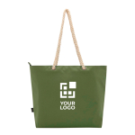 Bolsa de playa de poliéster reciclado con asas de cordón 23L vista principal