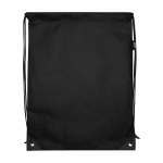Mochila de cuerdas non-woven duradero y resistente al desgarro 5L color negro segunda vista frontal