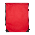 Mochila de cuerdas non-woven duradero y resistente al desgarro 5L color rojo segunda vista frontal